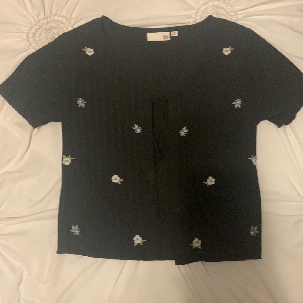 Open cut shirt
